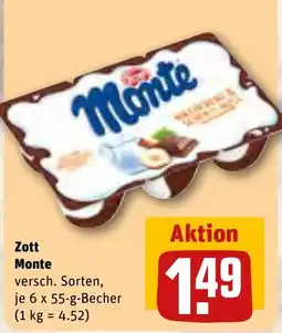 REWE Zott Monte Angebot