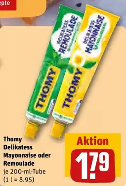 REWE Thomy Delikatess Mayonnaise oder Remoulade Angebot