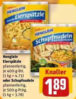 REWE Henglein Eierspätzle Angebot