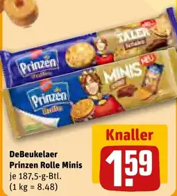 REWE DeBeukelaer Prinzen Rolle Minis Angebot