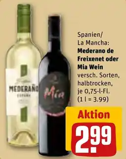 REWE Mederano de Freixenet oder Mia Wein Angebot
