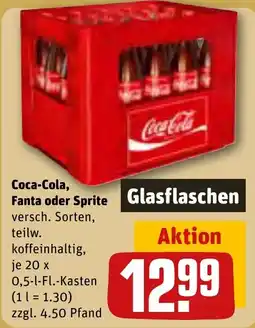 REWE Coca-Cola, Fanta oder Sprite Angebot