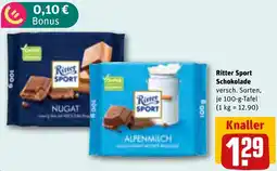 REWE Ritter Sport Schokolade Angebot