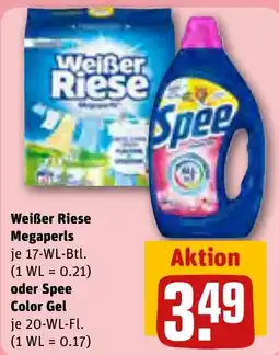 REWE Weißer Riese Megaperls oder Spee Color Gel Angebot