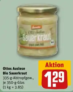 REWE Otto Auslese Bio Sauerkraut Angebot