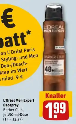 REWE L'Oréal Men Expert Deospray Angebot