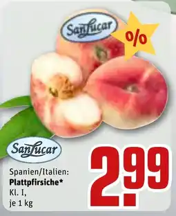 REWE SanLucar Plattpfirsiche Angebot