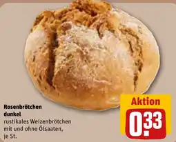 REWE Rosenbrötchen dunkel Angebot