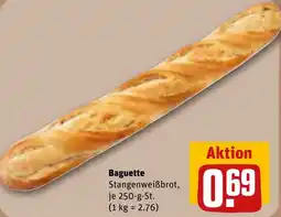REWE Baguette Stangenweißbrot Angebot