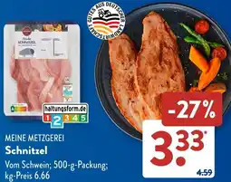 Aldi Süd MEINE METZGEREI Schnitzel Angebot