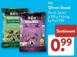 Aldi Süd BBQ Oliven-Snack Angebot