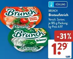 Aldi Süd BRUNCH Brotaufstrich Angebot