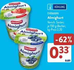 Aldi Süd EHRMANN Almighurt Angebot
