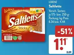 Aldi Süd LORENZ Saltletts Angebot