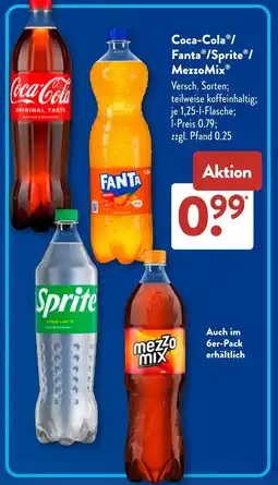 Aldi Süd Coca-Cola/ Fanta/Sprite/ Mezzo Mix Angebot