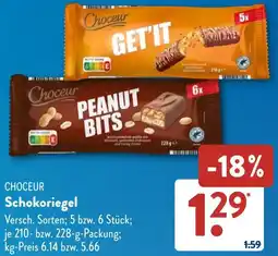 Aldi Süd CHOCEUR Schokoriegel Angebot