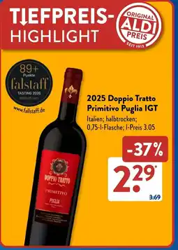 Aldi Süd 2025 Doppio Tratto Primitivo Puglia IGT Angebot