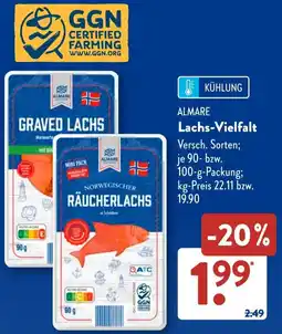 Aldi Süd ALMARE Lachs-Vielfalt Angebot