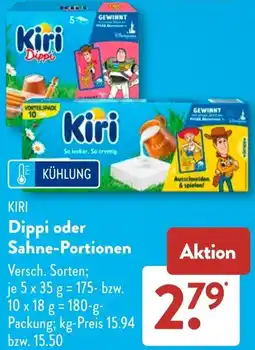 Aldi Süd KIRI Dippi oder Sahne-Portionen Angebot