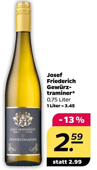 NETTO Josef Friederich Gewürztraminer 0,75L Angebot