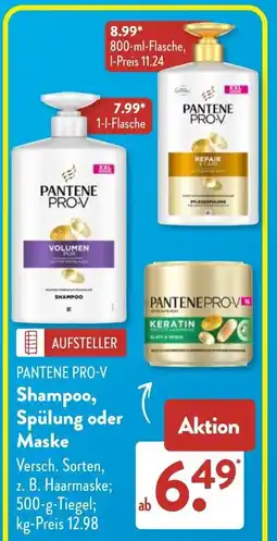 Aldi Süd PANTENE PRO-V Shampoo, Spülung oder Maske Angebot