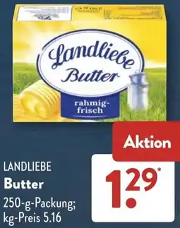 Aldi Süd LANDLIEBE Butter Angebot