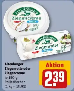 REWE Altenburger Ziegenrolle oder Ziegencreme Angebot