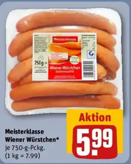 REWE Meisterklasse Wiener Würstchen Angebot