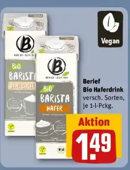 REWE Berief Bio Haferdrink Angebot