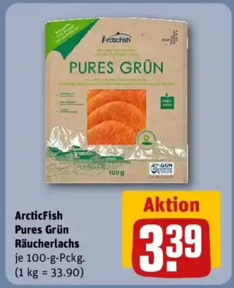 REWE ArcticFish Pures Grün Räucherlachs Angebot