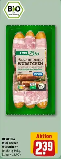 REWE REWE Bio Mini Berner Würstchen Angebot
