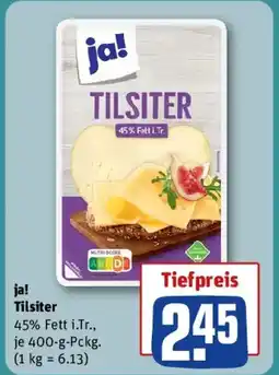 REWE ja! Tilsiter Angebot
