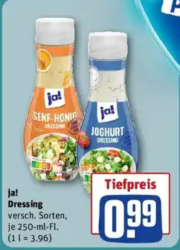 REWE ja! Dressing Angebot