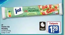 REWE ja! Frischer XXL Pizzateig Angebot