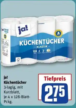 REWE ja! Küchentücher Angebot