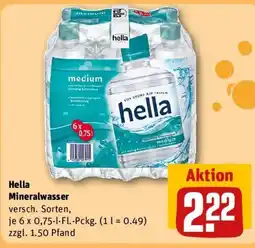 REWE Hella Mineralwasser Angebot