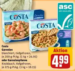 REWE Costa Garnelen oder Garnelenpfanne Angebot