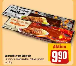 REWE Spareribs vom Schwein Angebot
