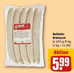 REWE Koithahn Bratwurst Angebot