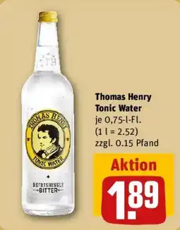 REWE Thomas Henry Tonic Water Angebot