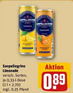 REWE Sanpellegrino Limonade Angebot
