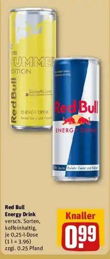 REWE Red Bull Energy Drink Angebot
