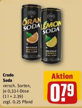 REWE Crodo Soda Angebot
