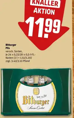 REWE Bitburger Pils Angebot