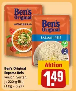 REWE Ben's Original Express Reis Angebot