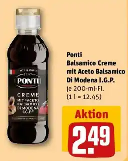 REWE Ponti Balsamico Creme mit Aceto Balsamico Di Modena I.G.P. Angebot