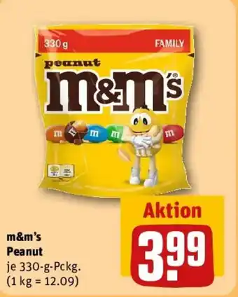 REWE m&m's Peanut Angebot