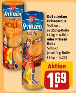 REWE DeBeukelaer Prinzenrolle oder Prinzen Rolle Schoko Angebot