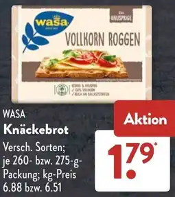 Aldi Süd WASA Knäckebrot Angebot