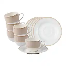 Netto Marken-Discount Ritzenhoff & Breker Espressotassen mit Untertassen Geo 90 ml 6er Set Angebot